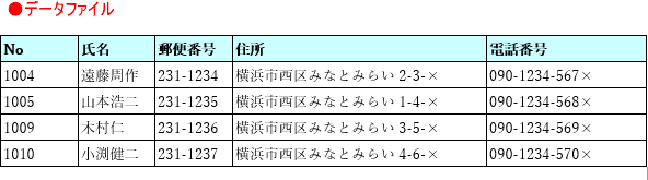 データファイル